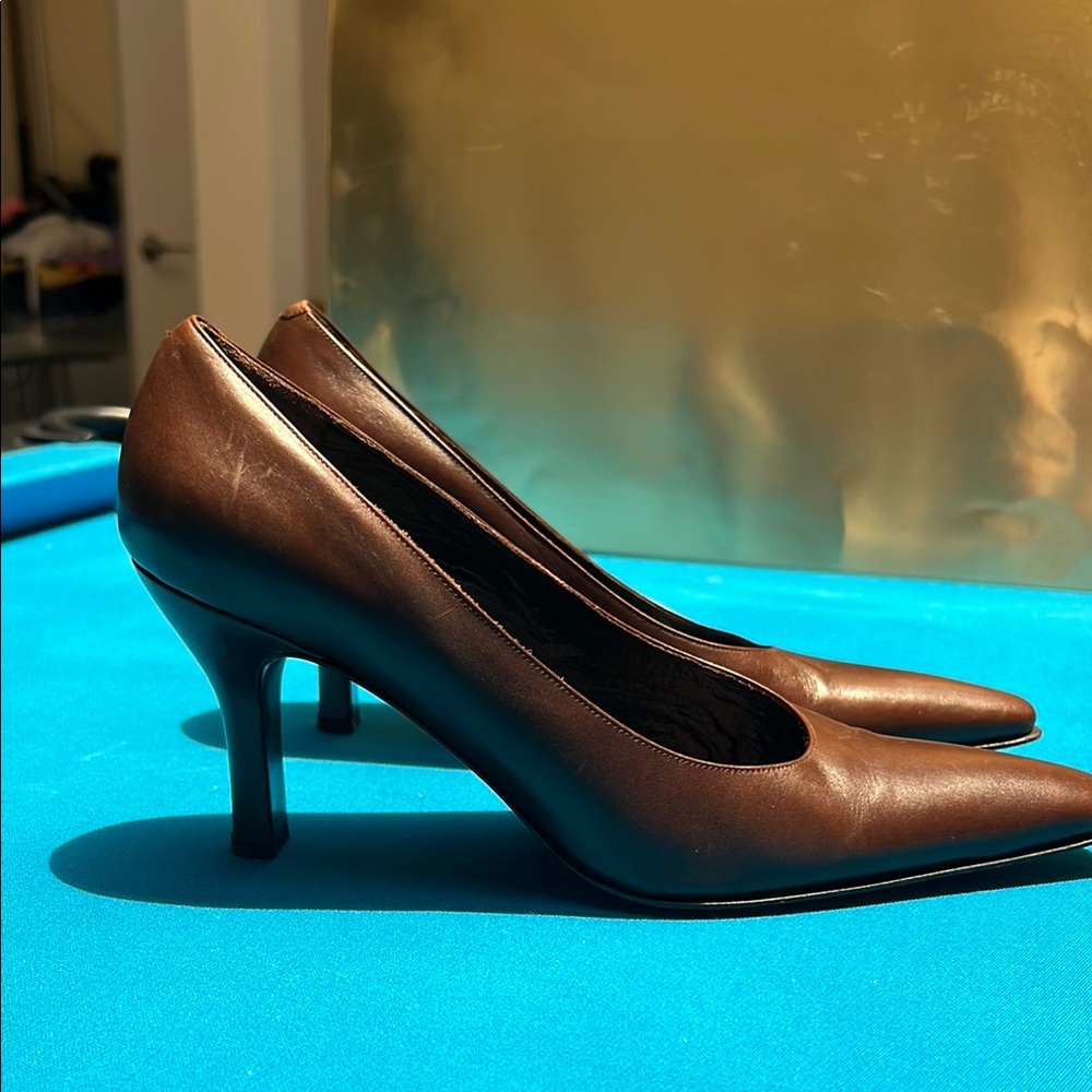 Donald J Pliner Brown Women's Heels